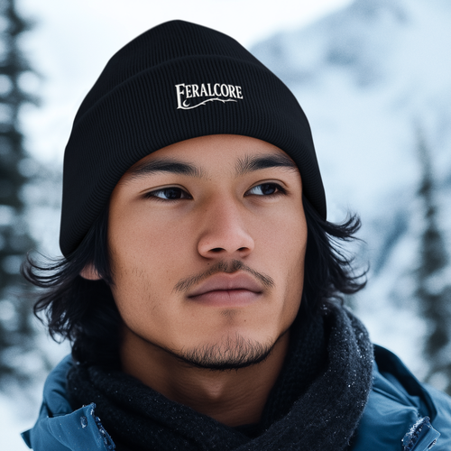 Crown of Thorns – Embroidered Feralcore Beanie
