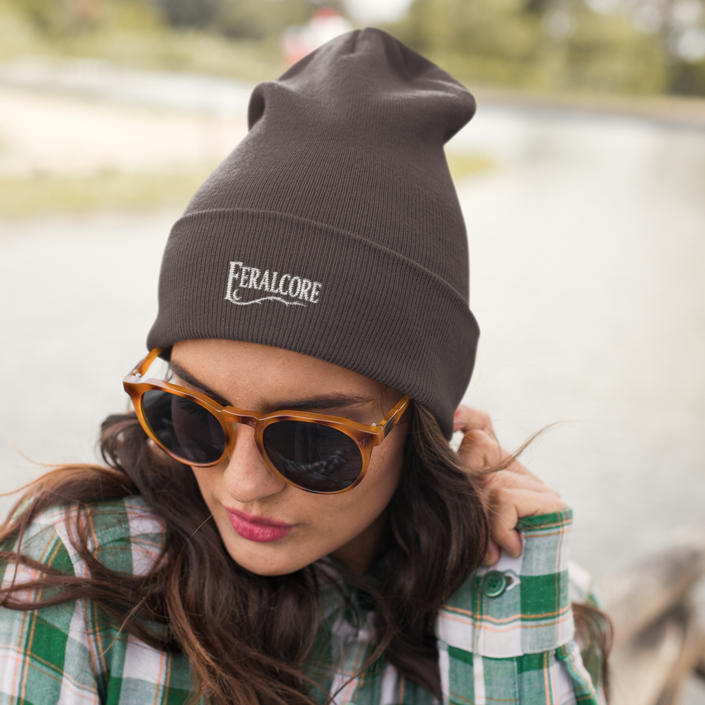 Crown of Thorns – Embroidered Feralcore Beanie