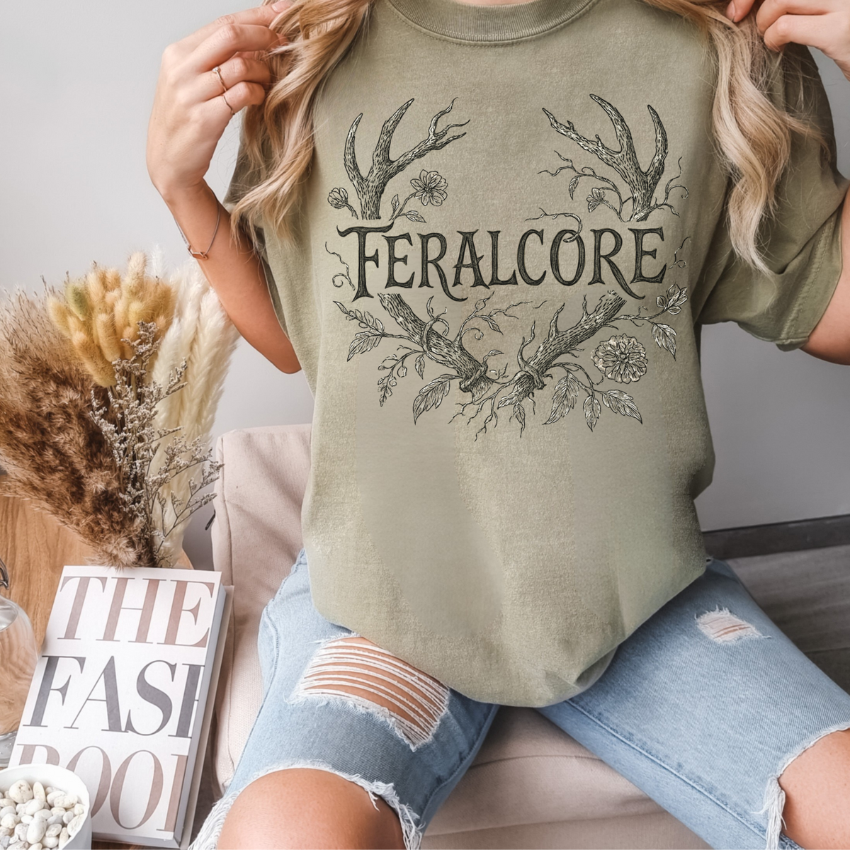Feralcore Antler Graphic Tee