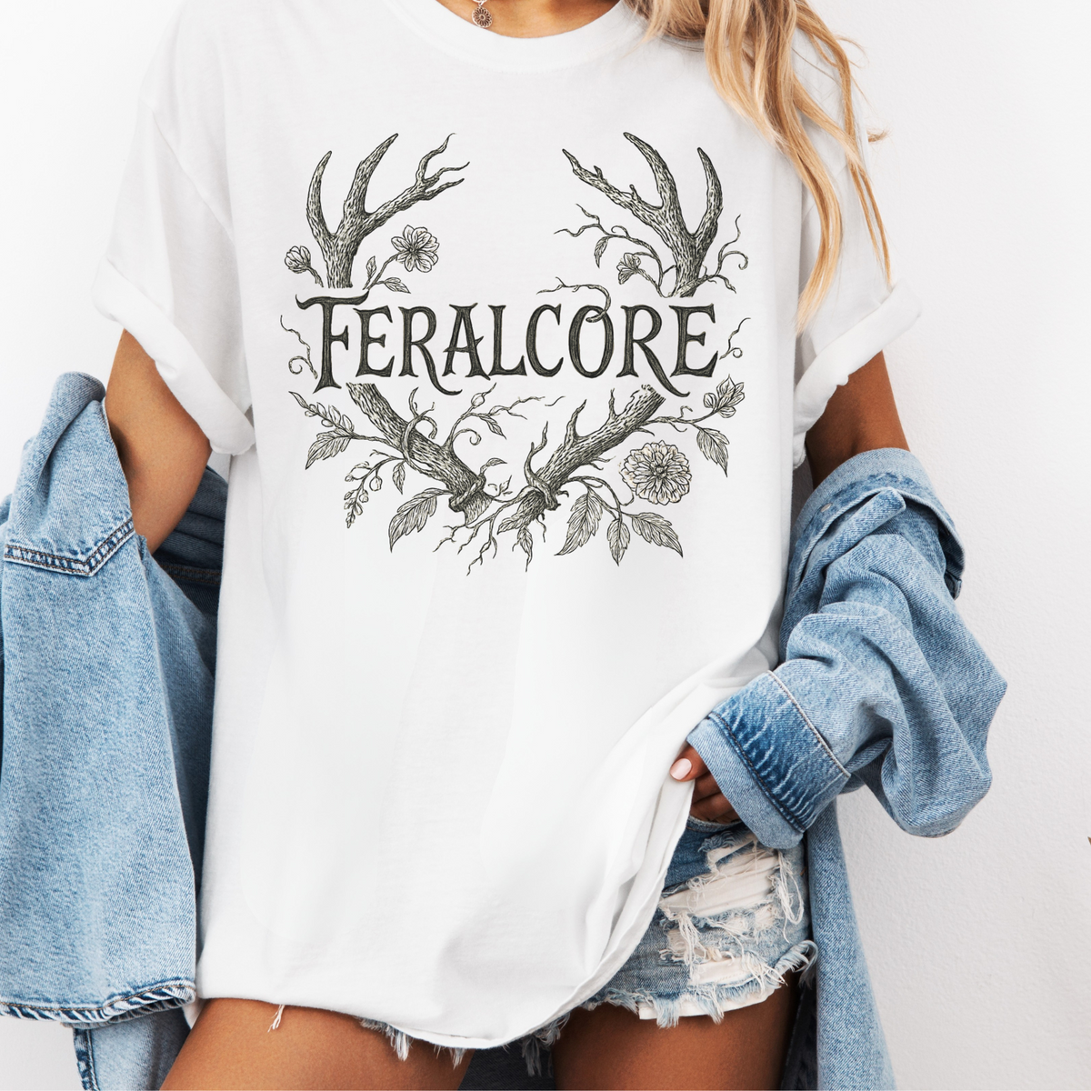 Feralcore Antler Graphic Tee