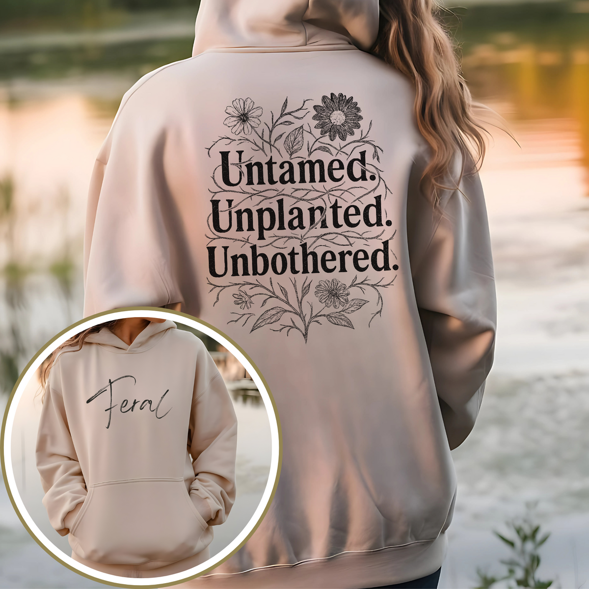 Feral Floral Hoodie
