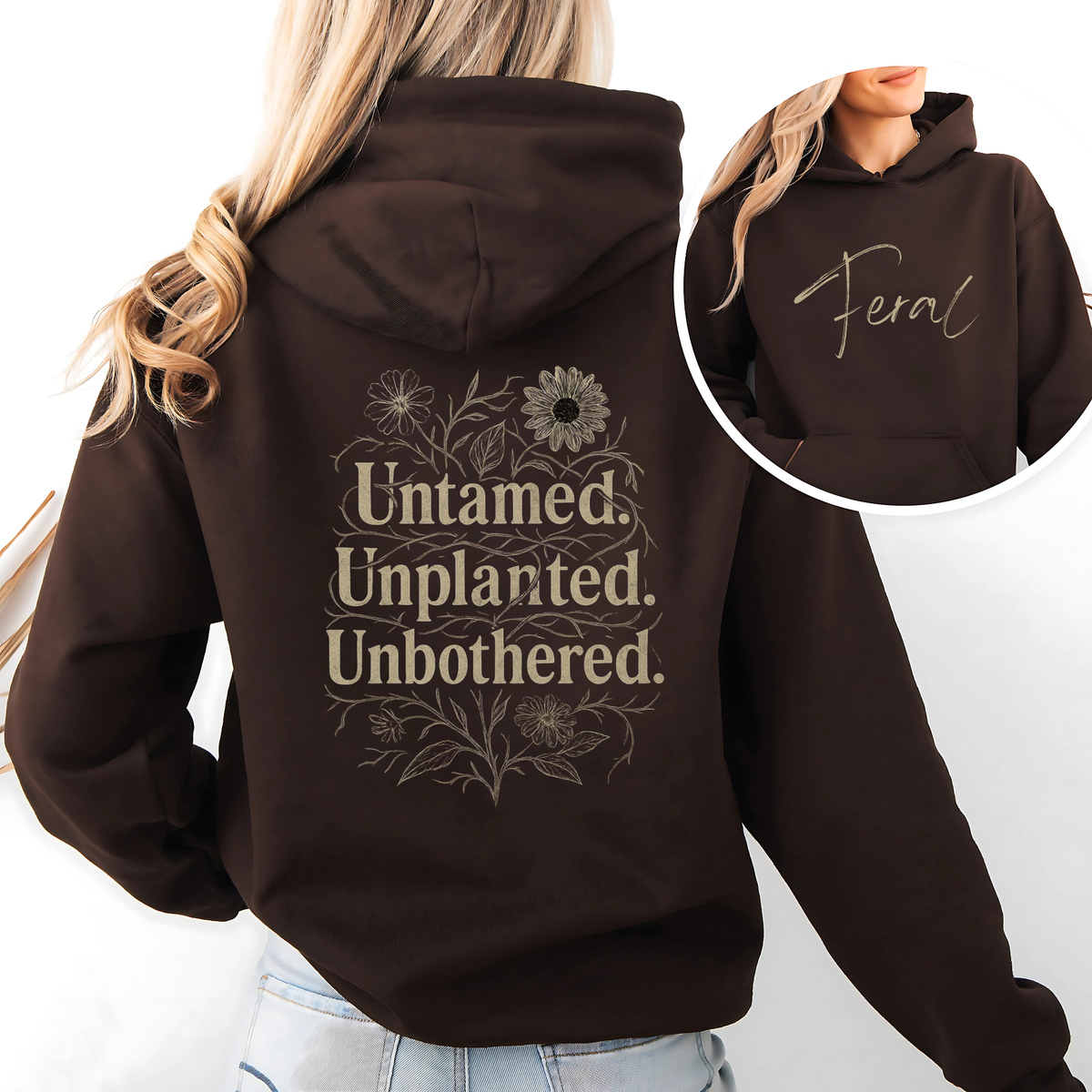 Feral Floral Hoodie