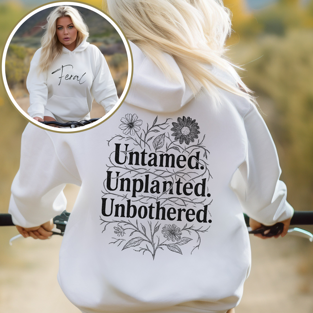 Feral Floral Hoodie