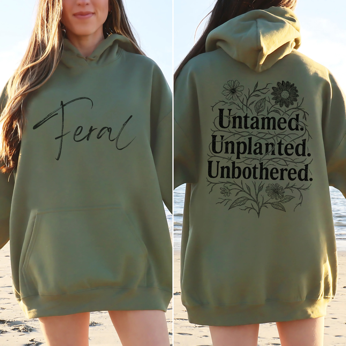 Feral Floral Hoodie