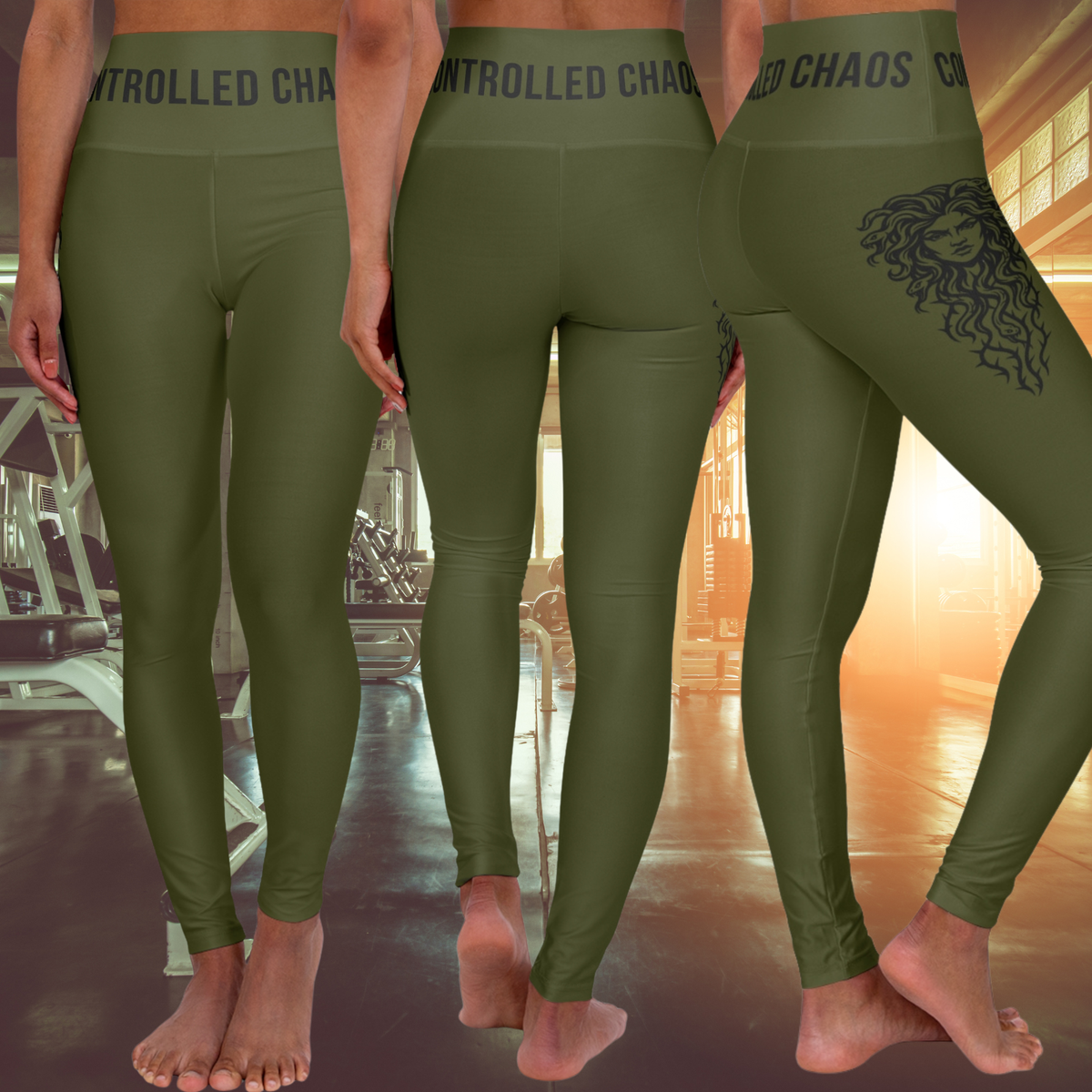 Feralcore Stoneborn “Controlled Chaos” High-Waisted Leggings
