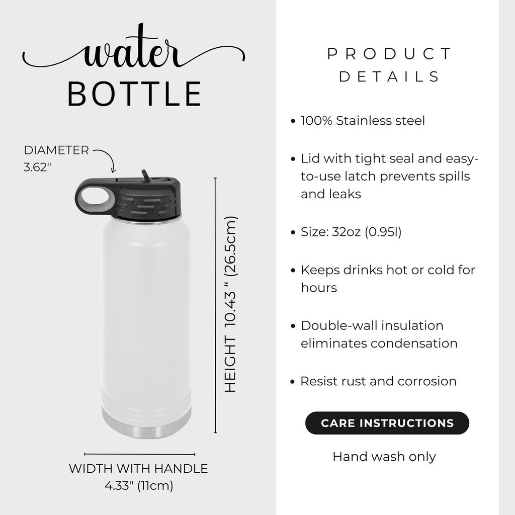 Feral Flask – 32oz Stainless Steel Insulated Water Bottle