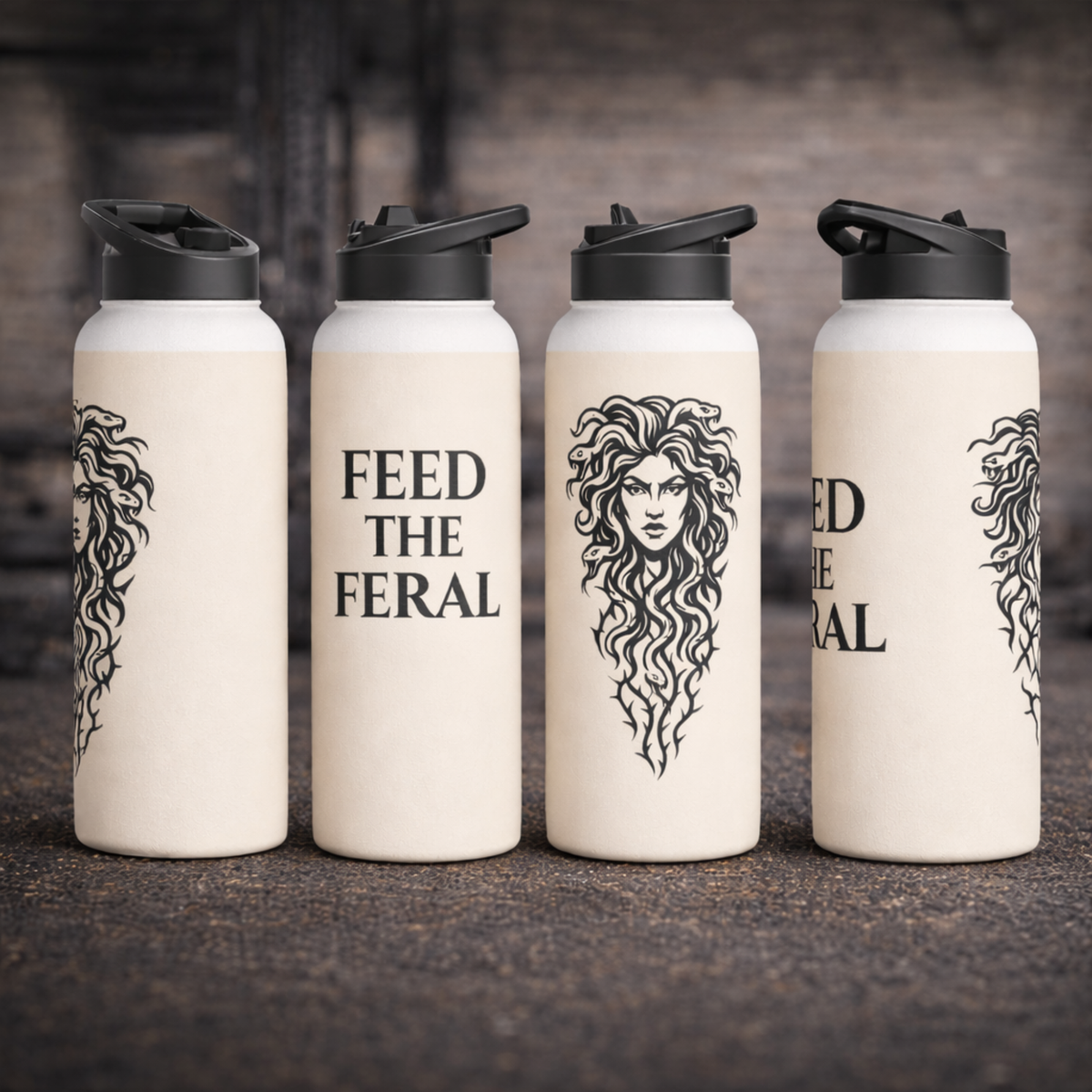 Feral Flask – 32oz Stainless Steel Insulated Water Bottle