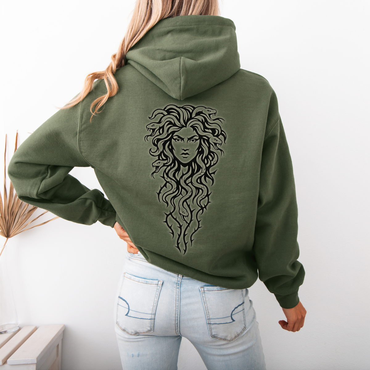 Stoneborn Sovereign – Feralcore Medusa Hoodie