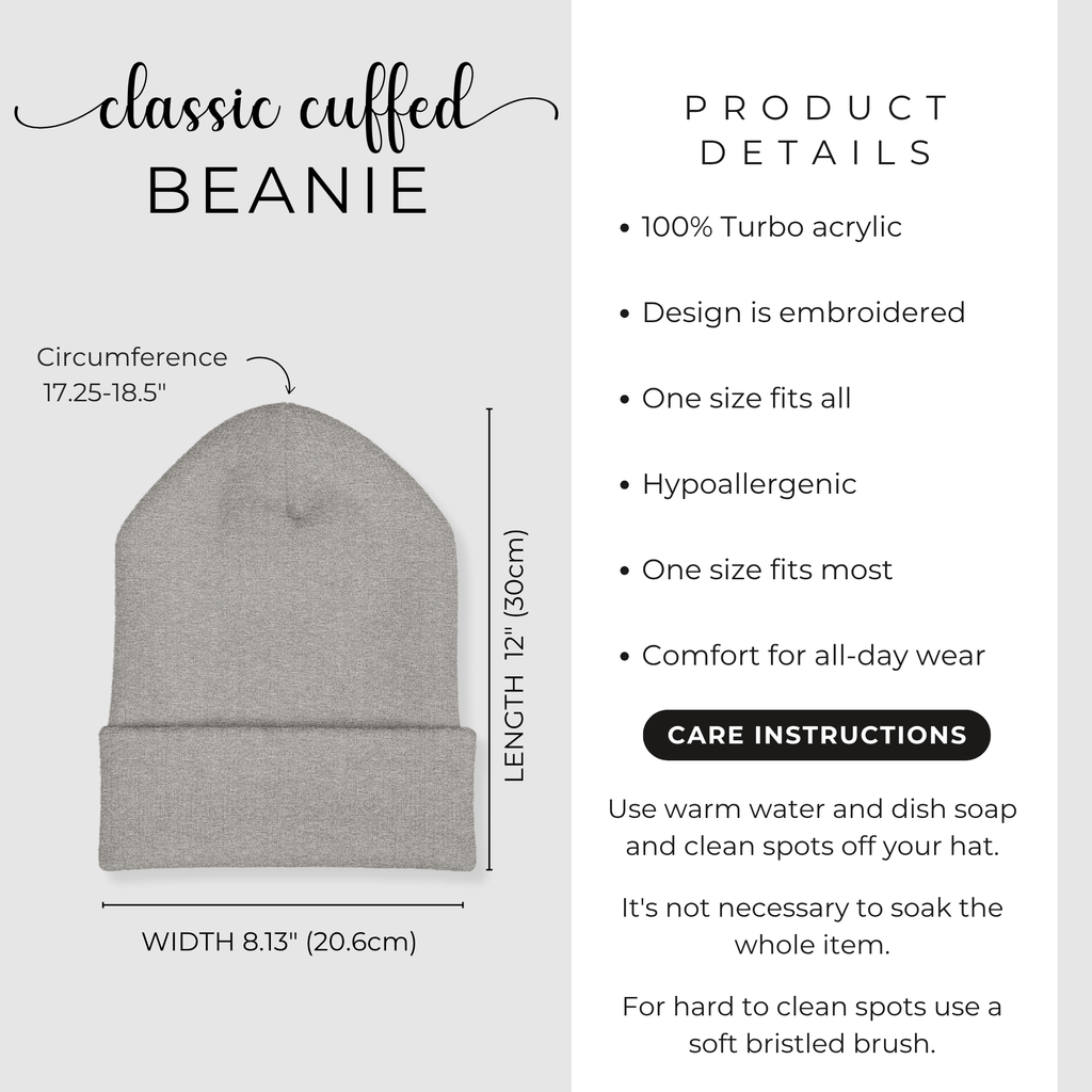 Crown of Thorns – Embroidered Feralcore Beanie