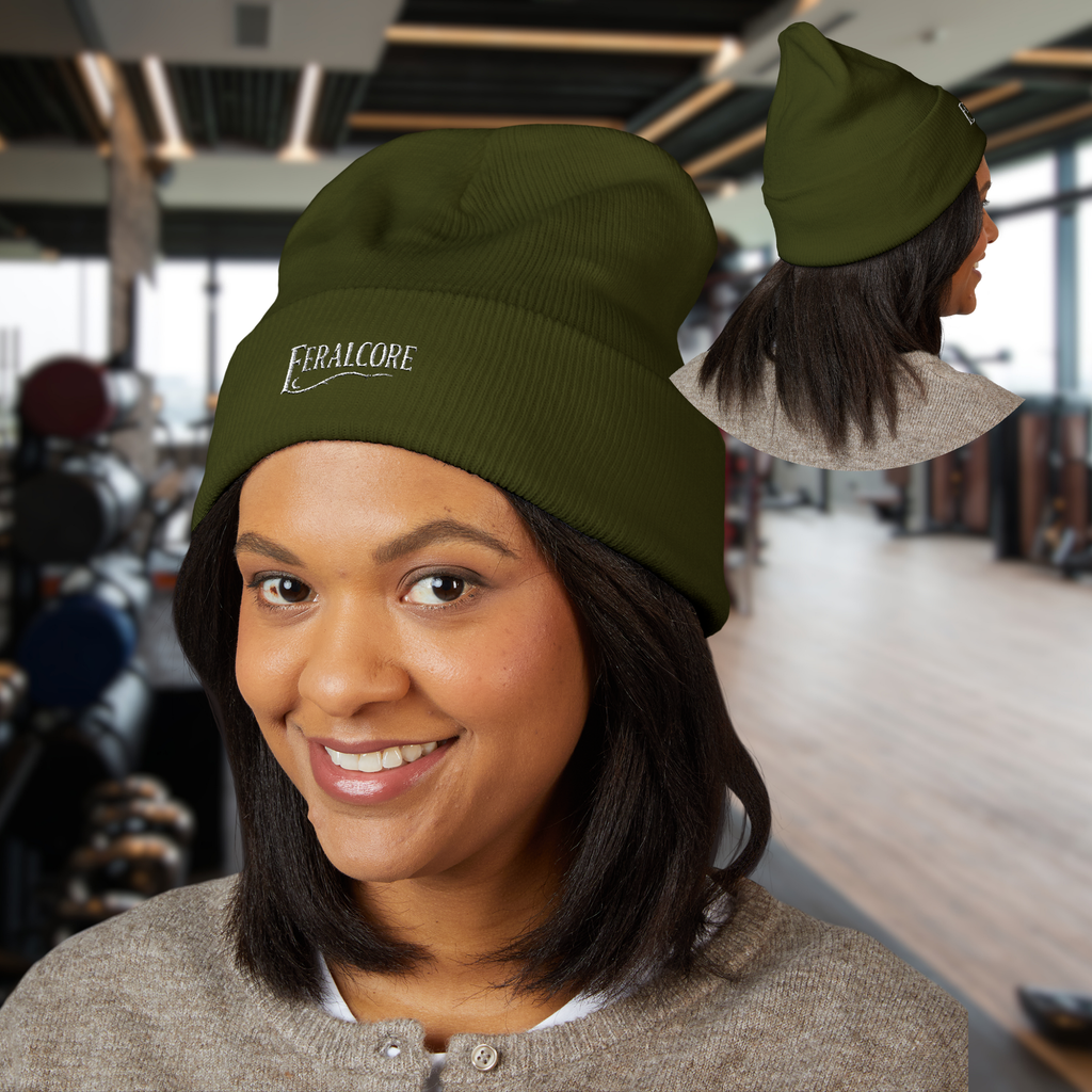 Crown of Thorns – Embroidered Feralcore Beanie
