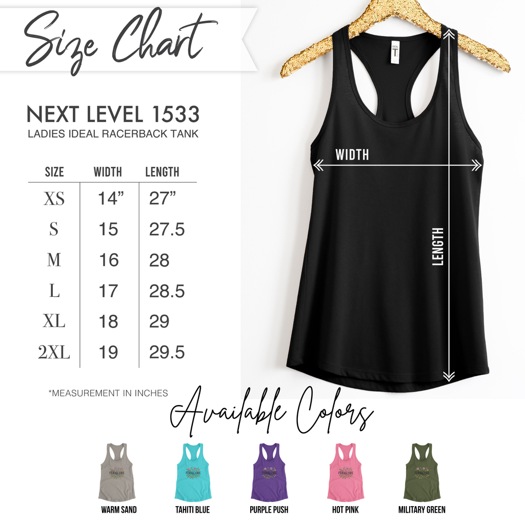 Wild Bloom Racerback Tank Top Lightweight Floral Activewear | Feralcore
