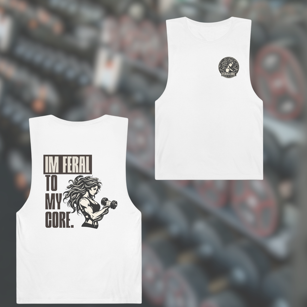 Feral to My Core Medusa Muscle Tank | Women’s Weightlifting & Gym Top