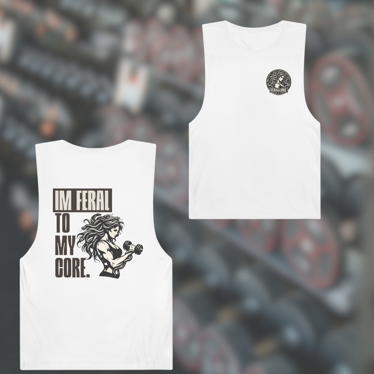 Feral to My Core Medusa Muscle Tank | Women’s Weightlifting & Gym Top