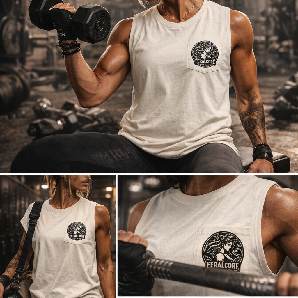 Feral to My Core Medusa Muscle Tank | Women’s Weightlifting & Gym Top