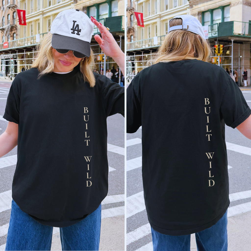 Built Wild Oversized Tee | Vintage Athletic Streetwear Shir