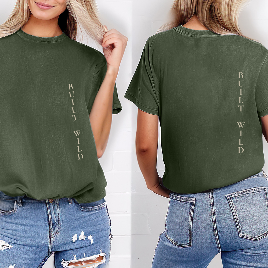 Built Wild Oversized Tee | Vintage Athletic Streetwear Shir