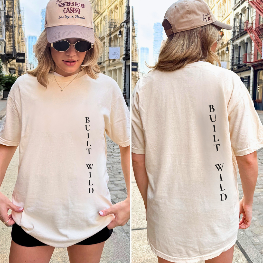 Built Wild Oversized Tee | Vintage Athletic Streetwear Shir