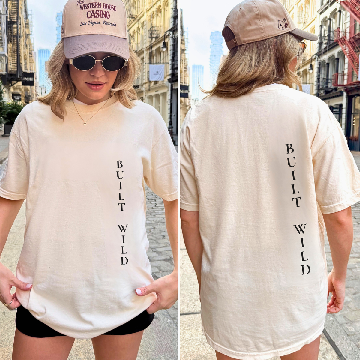 Built Wild Oversized Tee | Vintage Athletic Streetwear Shir