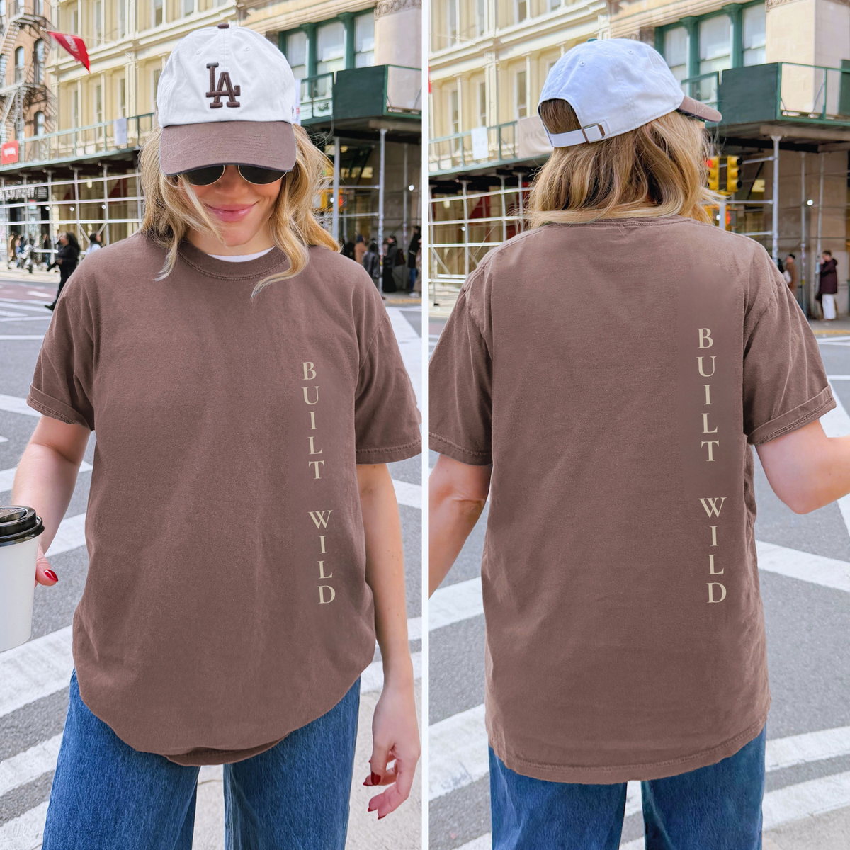 Built Wild Oversized Tee | Vintage Athletic Streetwear Shir