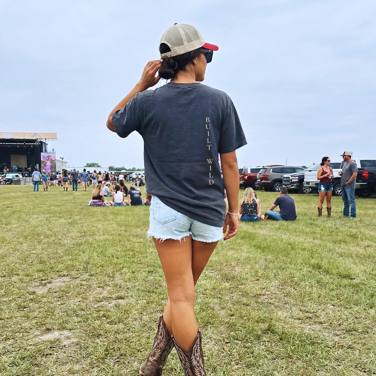 Built Wild Oversized Tee | Vintage Athletic Streetwear Shir