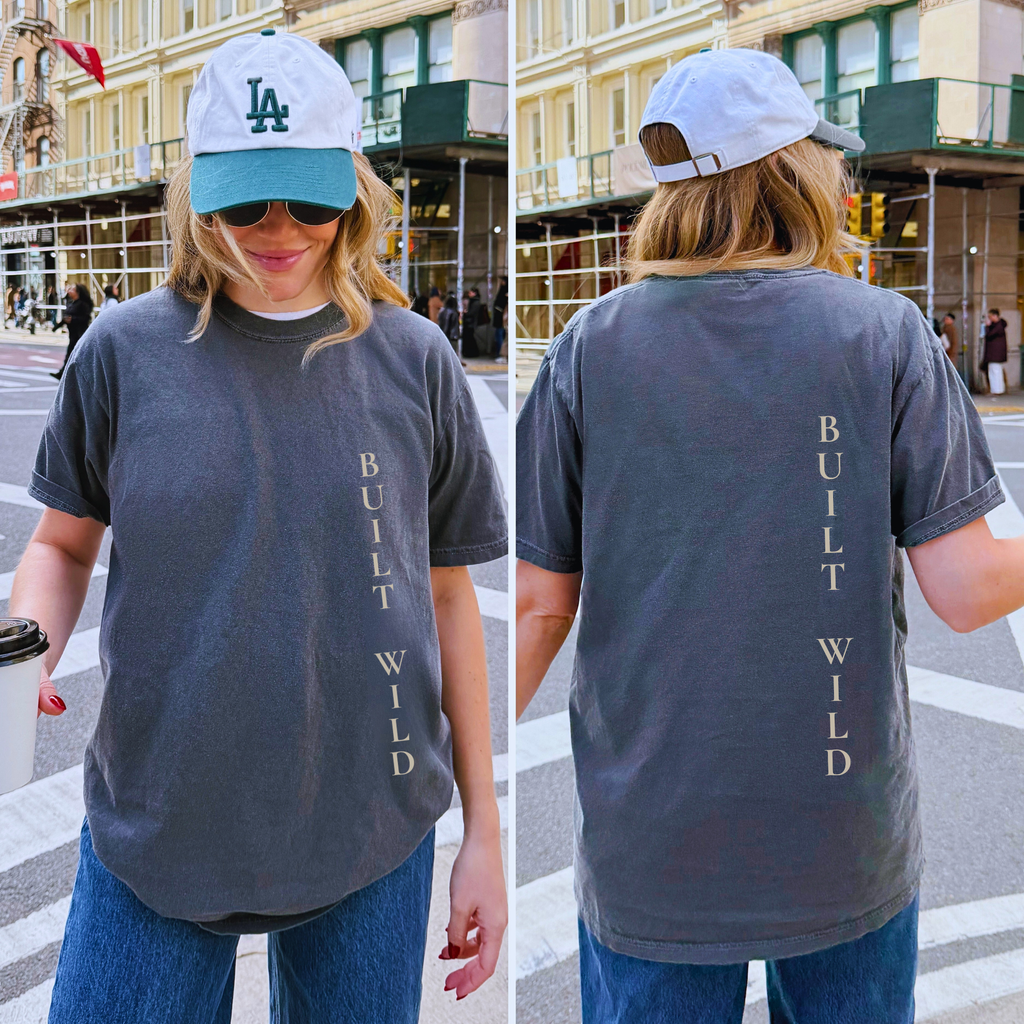 Built Wild Oversized Tee | Vintage Athletic Streetwear Shir
