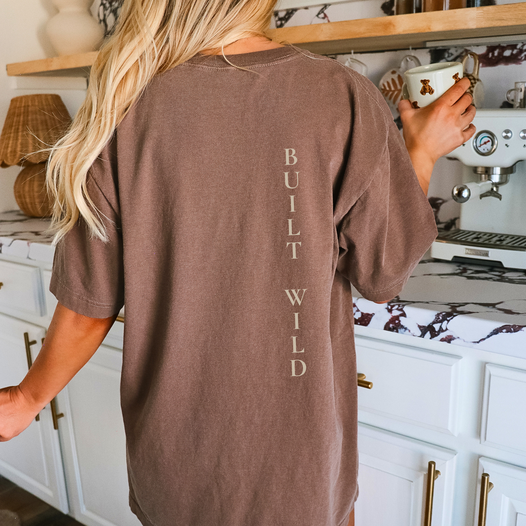 Built Wild Oversized Tee | Vintage Athletic Streetwear Shir