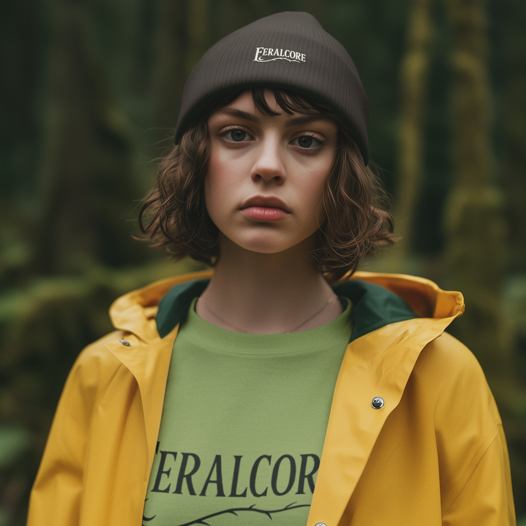 Crown of Thorns – Embroidered Feralcore Beanie