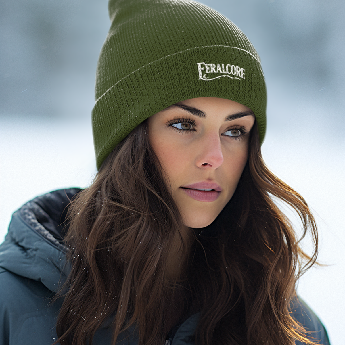 Crown of Thorns – Embroidered Feralcore Beanie